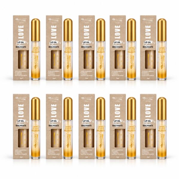 KIT C/10 LIP OIL BOM  MAXLOVE
