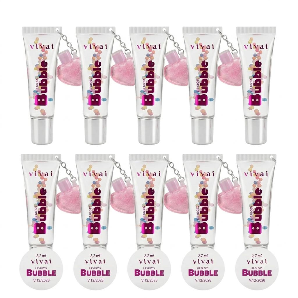 KIT COM 12 UNIDADES GLOSS LABIAL VIVAI BUBBLE 11,5ML - Imagem 2