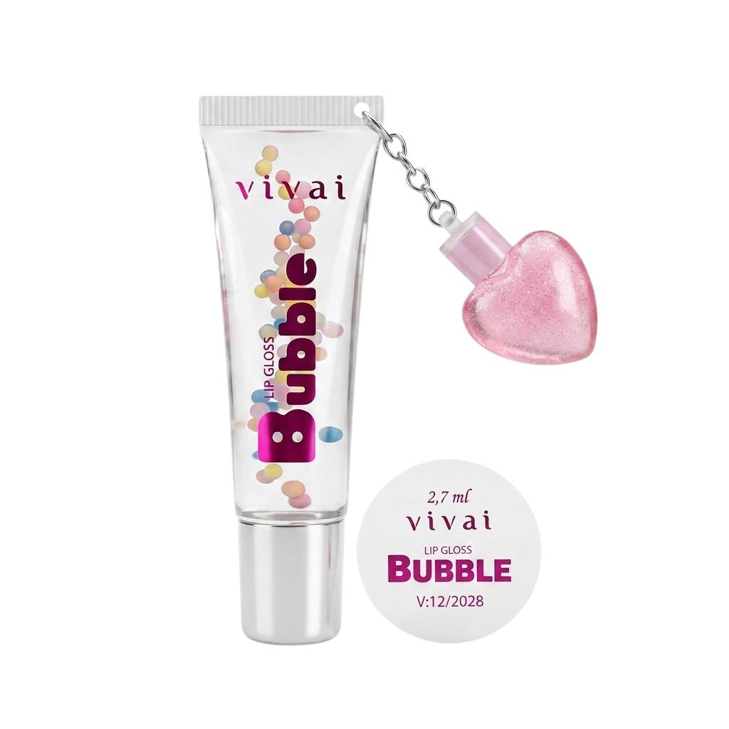 KIT COM 12 UNIDADES GLOSS LABIAL VIVAI BUBBLE 11,5ML