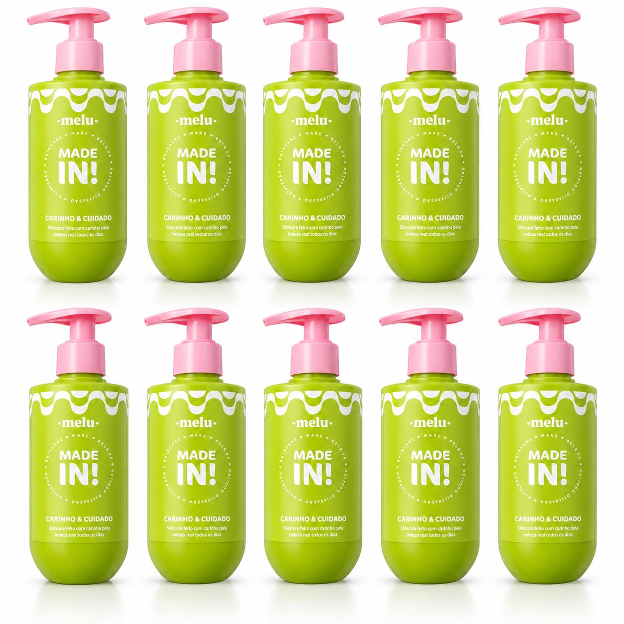 Kit C/10 Sabonete Líquido Corpo e Mão Made In Melu 230ml - Imagem 2