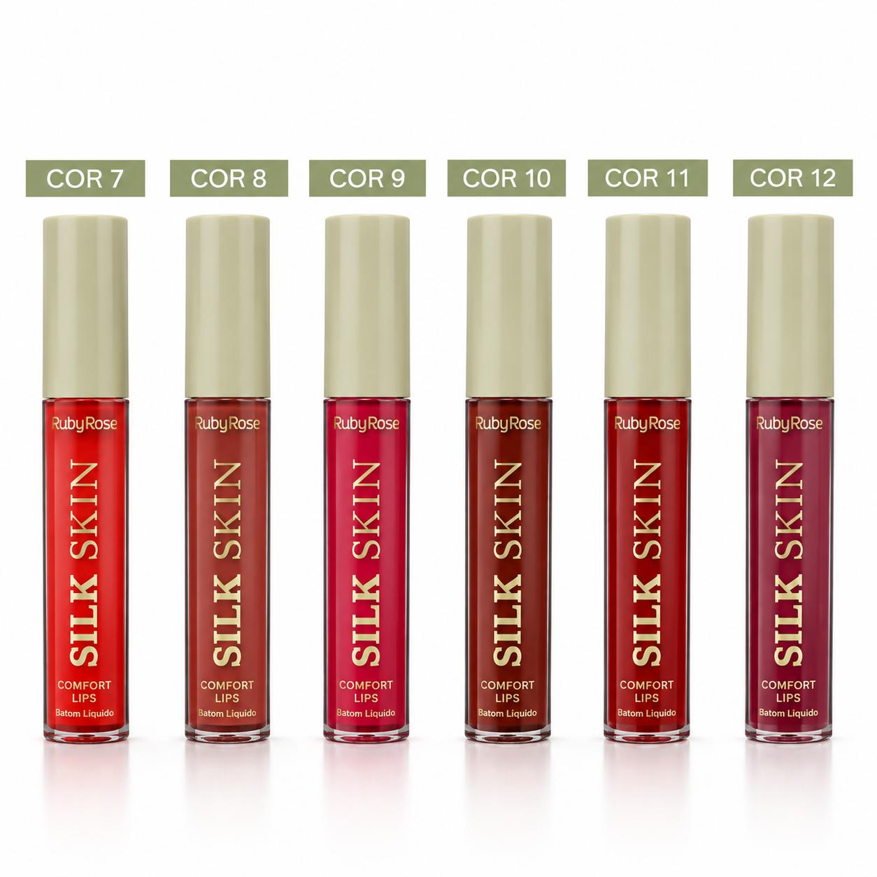 BOX/ 36 Batom Líquido Confort Lips Silk Skin Ruby - Imagem 2