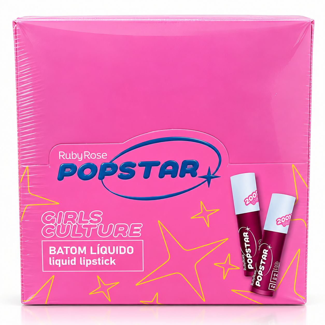 BOX C/ 36 UNIDADES – Batom Líquido Popstar Girls Culture Ruby Rose - Imagem 3