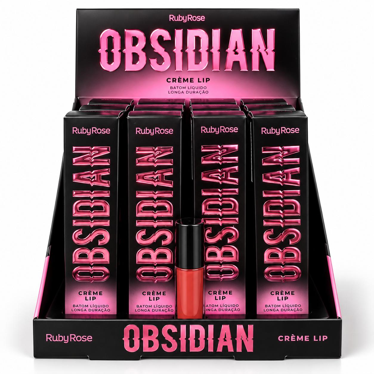 BOX C/12 Batom Ruby Rose Obsidian OCL04 3,6 ML