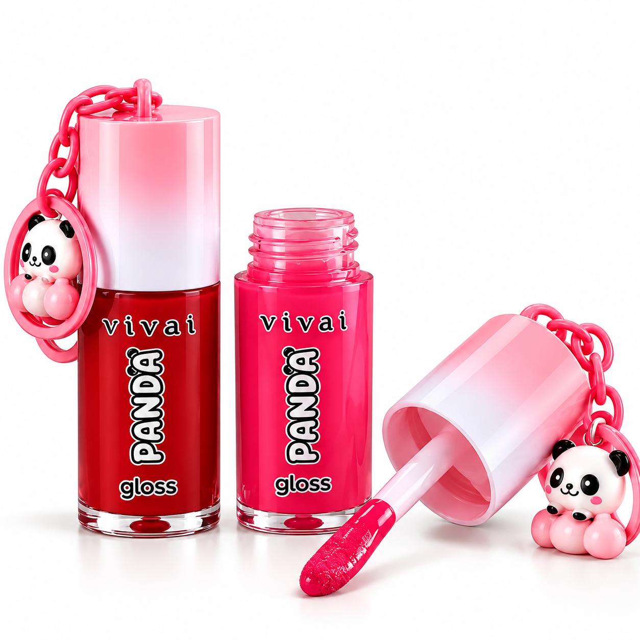 BOX C/24 GLOSS LABIAL PANDA VIVAI COM CHAVEIRINHO - Imagem 3